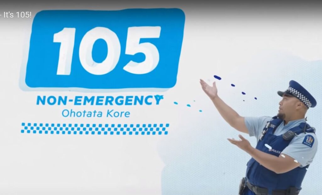 105 – Non-Emergency Police Contact – NZMA